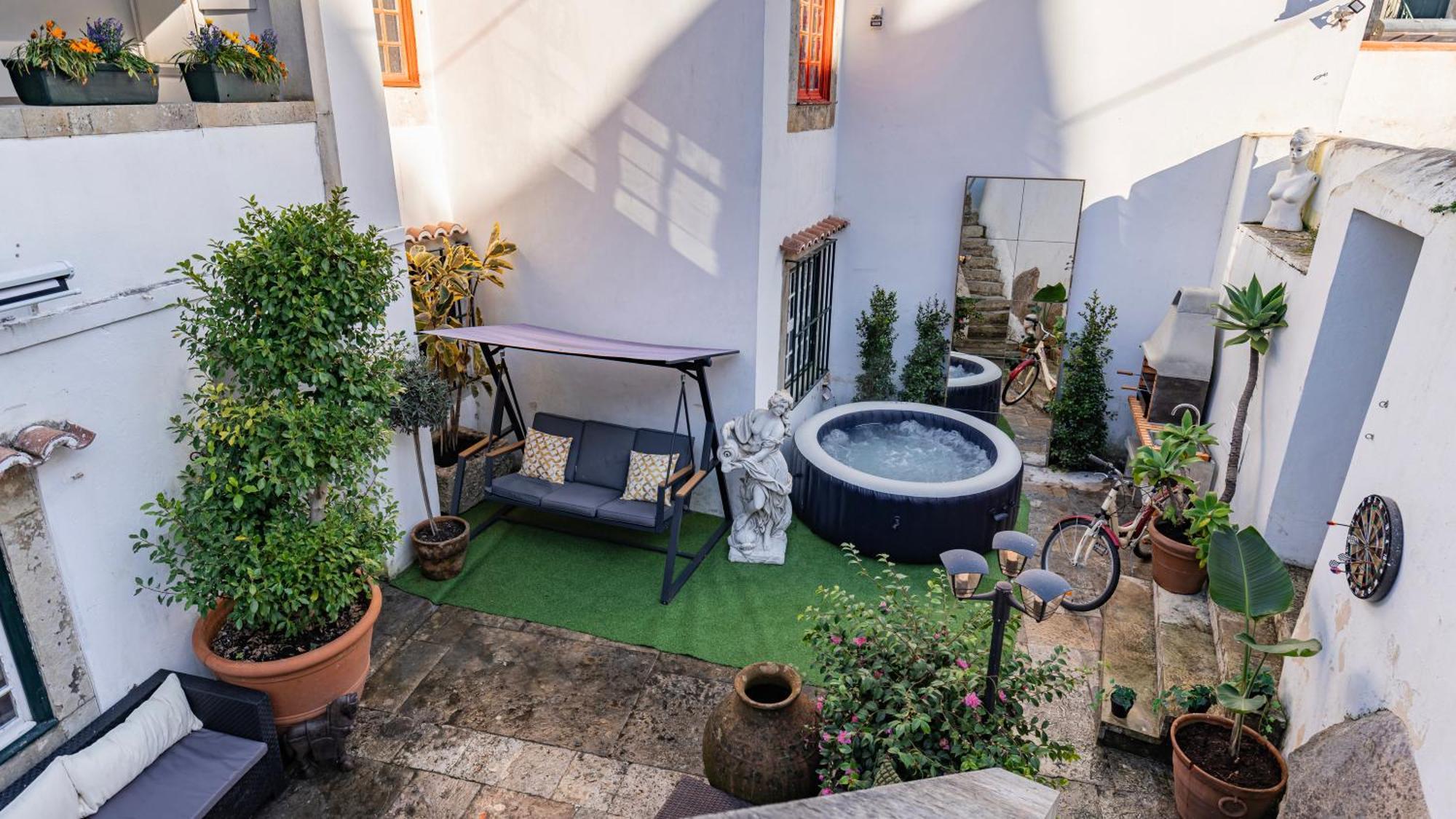 Small Cozy Room In Palace Patio With Hot Tub And Snooker - Sintra Wow Exteriör bild